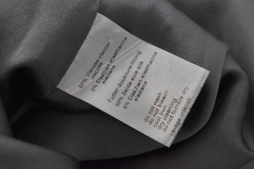 Akris Size 8 Light Gray V Neck Long Sleeve Sheath Dress Pleats Stretch Business - Picture 14 of 16
