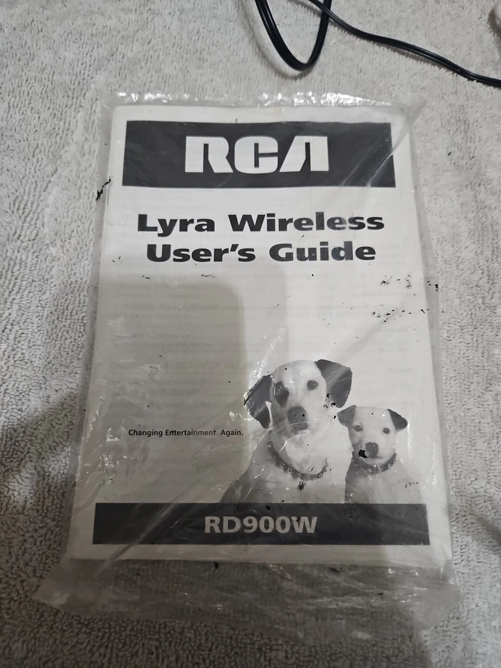 RCA LYRA WIRELESS RD900W TRANSMITTER AND RECIEVER Untested But Powers On As Expe - Image 3 of 4