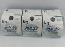 3 L'eggs Leggs Compression Sheer Energy Tights Medium Support Size B Off Black
