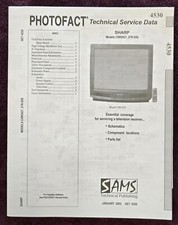 Sams Photofact 4530 Service Manual for Sharp CSR5027, 27R-S50
