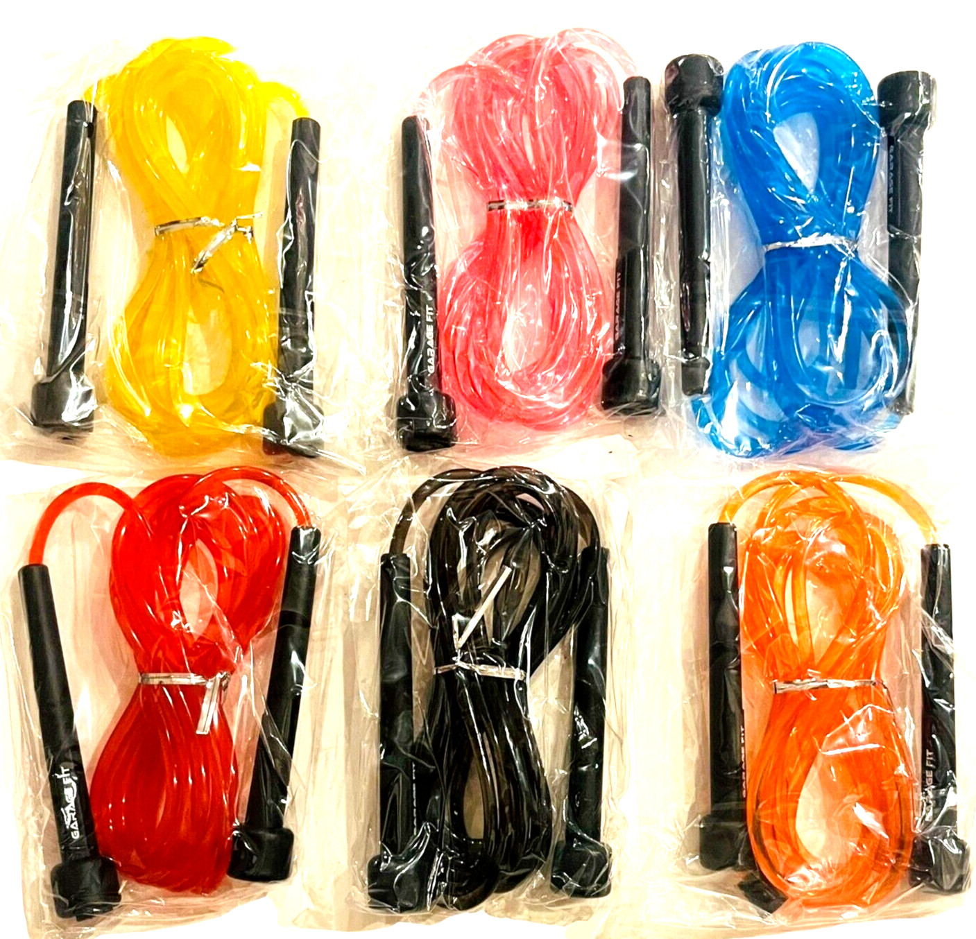 Jump Ropes Jump Ropes - Assorted Colors / Adjustable to 9' - LOT of 6