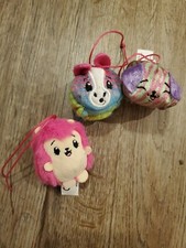 Pikmi Pops Lot of 3 Round 1.5" Plush Stuffed Toys Moose scented tiny beanies euc