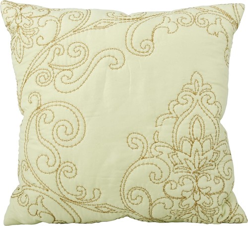Prewashed Matelasse Floral Quilt Set: 4-Piece Oversized Queen in Yellowish Green - Picture 8 of 8