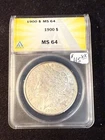 1900 MORGAN DOLLAR ANACS MS 64