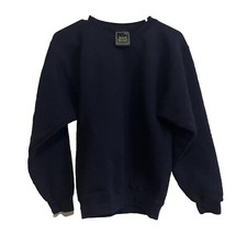 Vintage Sweatshirt Crewneck Jones And Mitchell Navy Small Blank Thick USA Made
