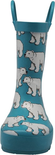 Norty Toddlers Kids Boys Girls Waterproof Rubber Printed Rain Boots SEE VIDEO - Picture 76 of 85