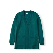 Wonder Nation Girls Plus Large 10/12 Open Cardigan Antique Teal