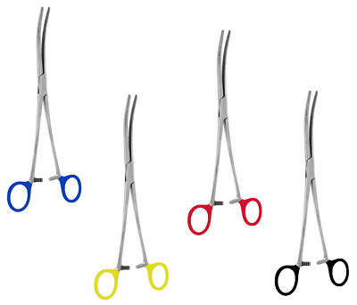 Hemostat Forceps Color Coated Curved 10-inch Fishing Garden Tools Pliers 