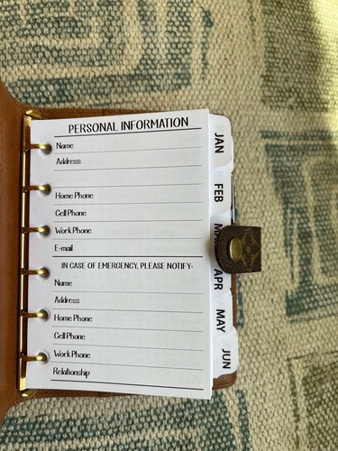 2024 2025 fits Louis Vuitton LV PM Agenda: Tabbed Insert Calendar +Pen+Paper - 第 34/36 張圖片