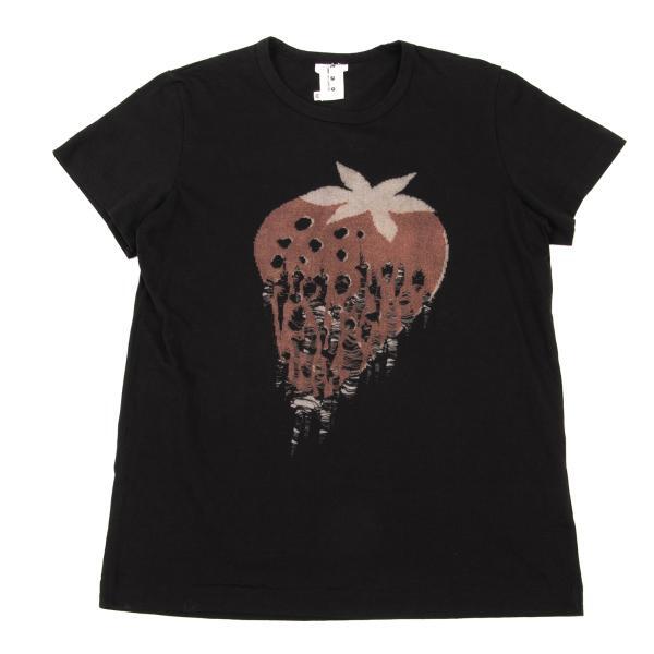 tao COMME des GARCONS Destroy Strawberry Print T shirt Size S(K 