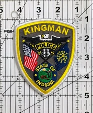 Kingman State of Indiana Police Patch 4" x 3.25"