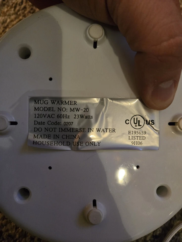 CorningWare обед идти кружка подогреватель MW-20 подогреватель только - Изображение 2 из 4