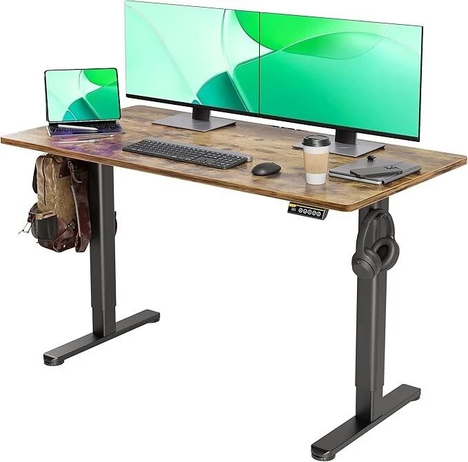 Electric Standing Desk, Adjustable Height, 55x24 Inches ，Home Office Desk - Image 3 of 4