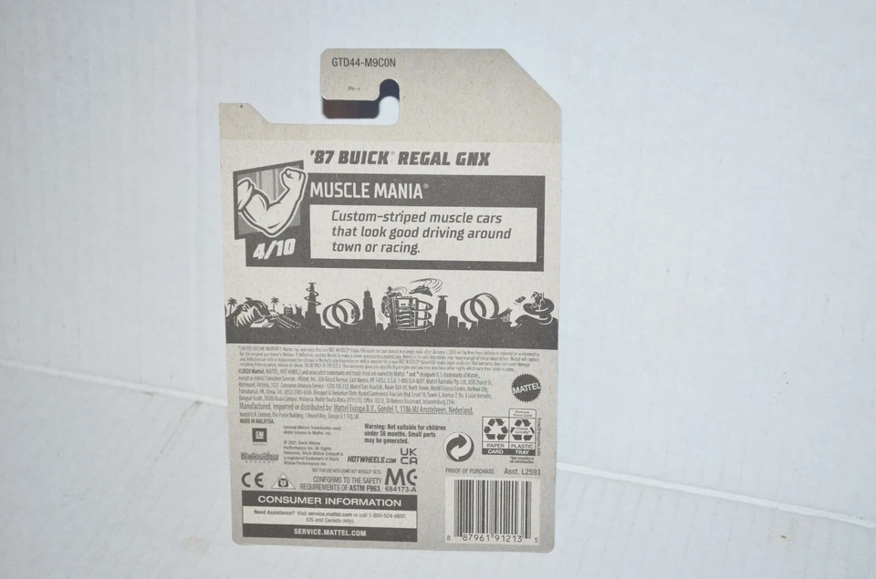 2021 Hot Wheels Kroger EXCLUSIVE '87 Buick Regal GNX Black & Red 218/250 MINT🔥 - Image 4 of 4