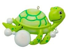 AQUARIUM AMIMALS- SEA TURTLE Personalized Christmas Tree Ornament