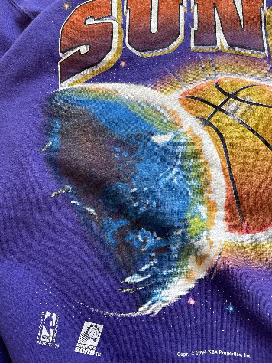 Phoenix Suns Nutmeg Mills Vintage 90s NBA Space Graphic Phoenix Suns Nutmeg Mills Vintage 90s NBA Space Graphic