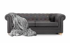 Throw over Bedspread Crushed Velvet Throw for Sofa or Bed 140cm x 200cm Silver