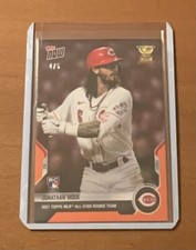 2021 TOPPS NOW #RC-3 JONATHAN INDIA - NUMBERED 4/5 ORANGE PARALLEL - ROOKIE CUP