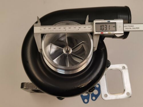 T78 7875C T04Z T4 turbine .96 A/R V -band .75 A/R Black cold Turbocharger turbo - Imagen 4 de 12