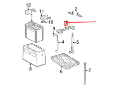 LEXUS LS XF30 Support de batterie 7440430280 74404-30280 NEUF ORIGINAL