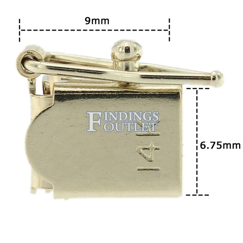 14K White Gold Box Lock Clasp Male & Female Figure 8 Complete Set ALL SIZES USA - Picture 19 of 42