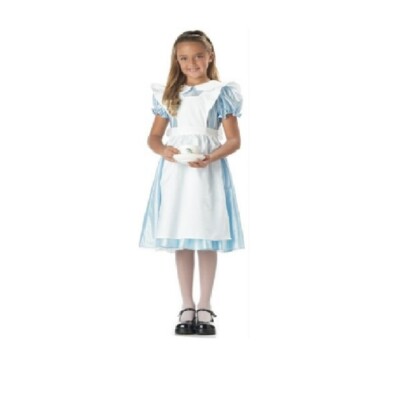 Atosa Alice Im Wunderland Kostüm Für Mädchen – Größe 10-12 Jahre, Inkl. Haarreif