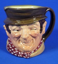 Royal Doulton "Sam Weller" Character Porcelain Toby Jug/Mug (D6064) 5.5" H