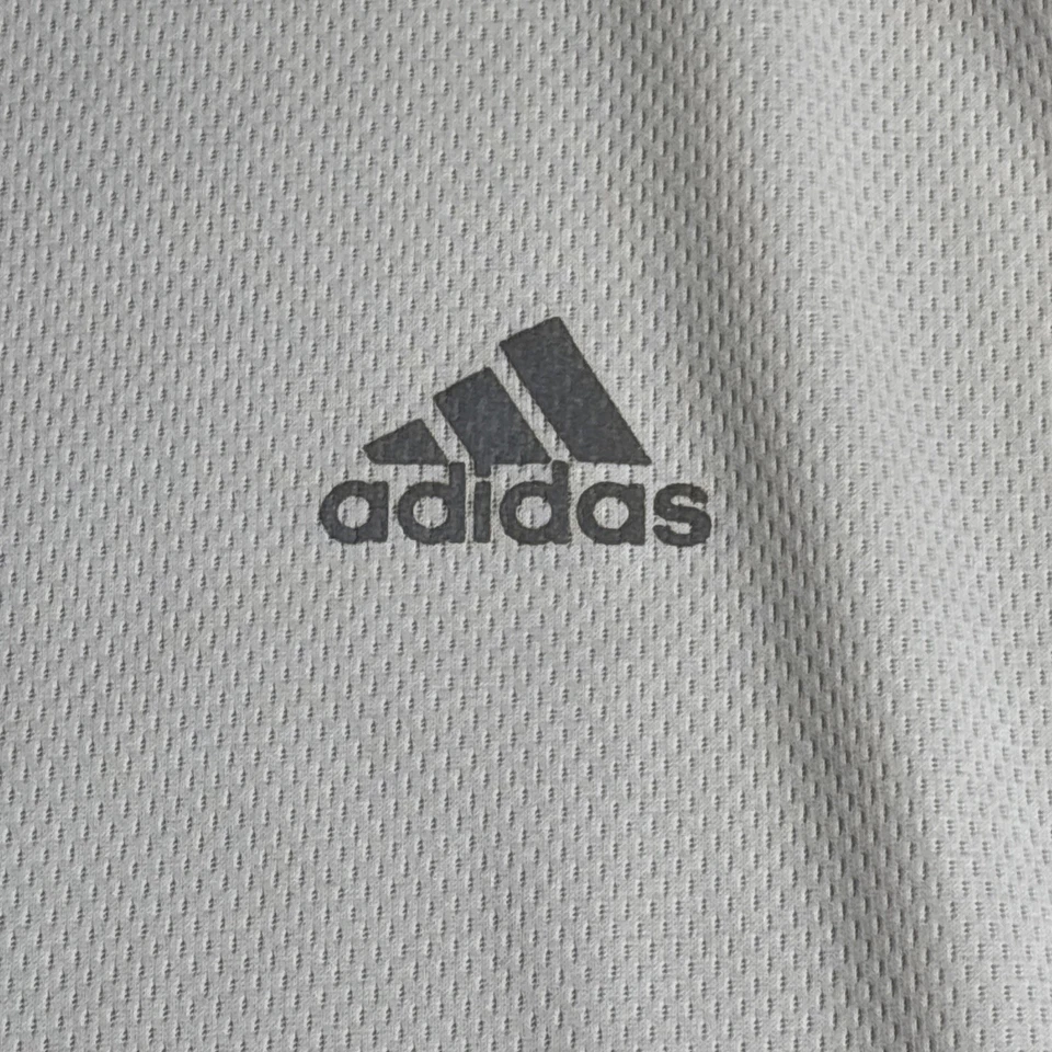 Adidas Men’s Sport Mesh T-shirt White With Gray Size M Galaxy Breathable - Image 3 of 4