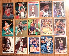 15 Card Basketball Lot - Michael Jordan Insert, Bird, Magic, Stockton, HOF 