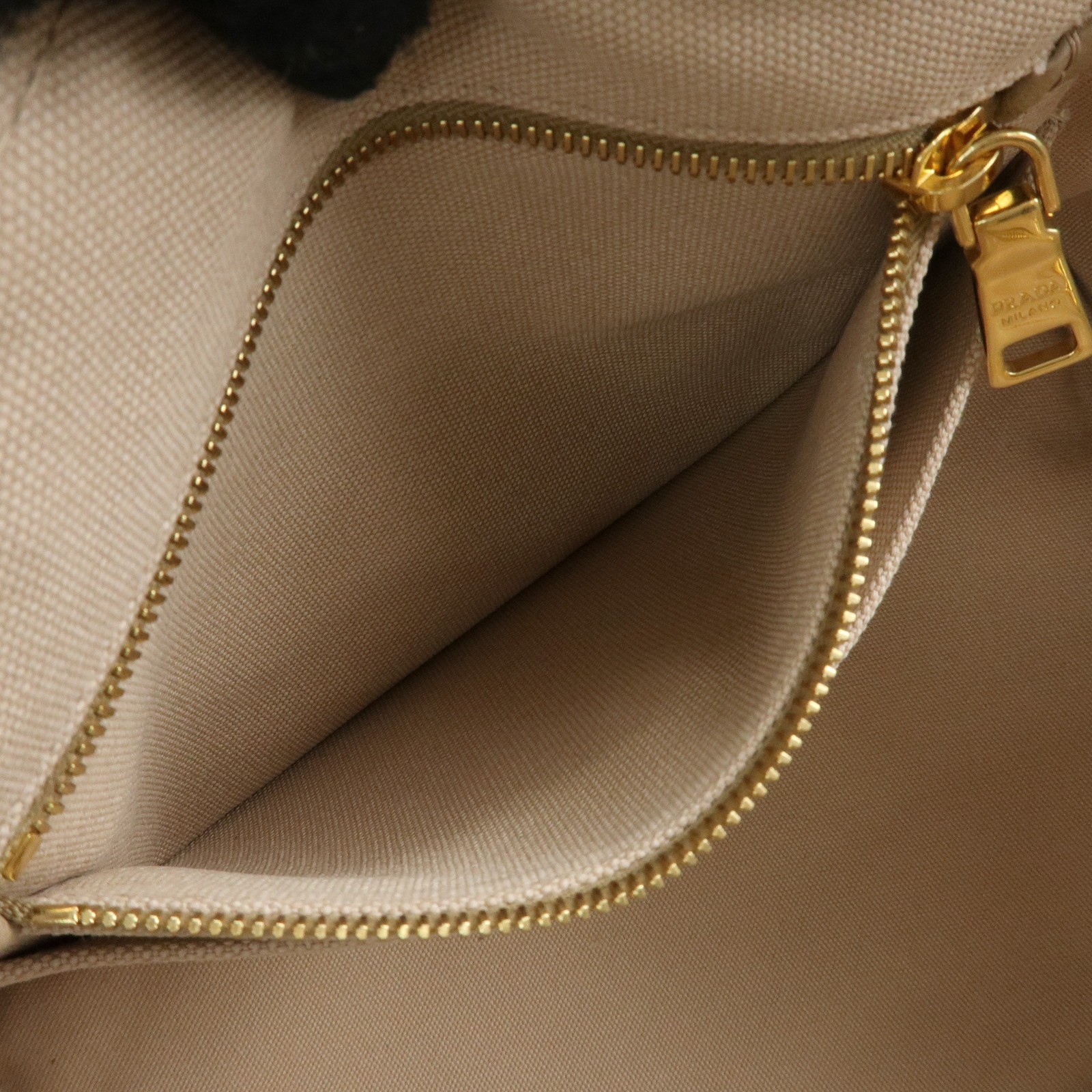 PRADA Canapa Triangle Logo 2Way Tote Hand Shoulder Bag Beige B1877G Used F/S thumbnail 19