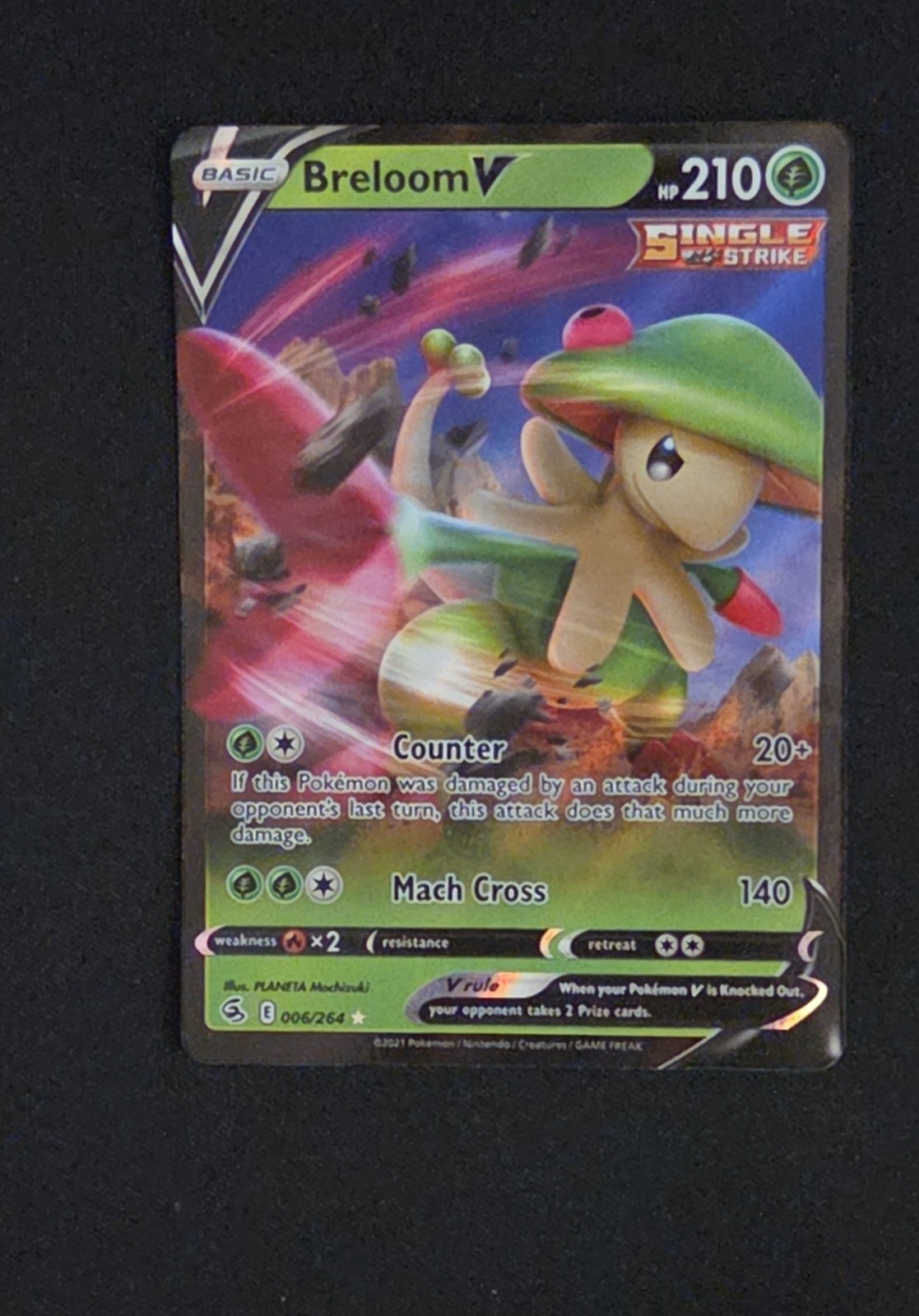 Breloom V 006/264 Swsh08: Fusion Strike Holo