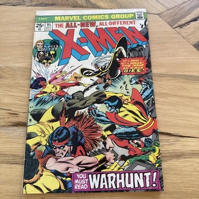 Original X-Men #95 25 cent cover 1975 3rd app Nightcrawler! Death Of Thunderbird