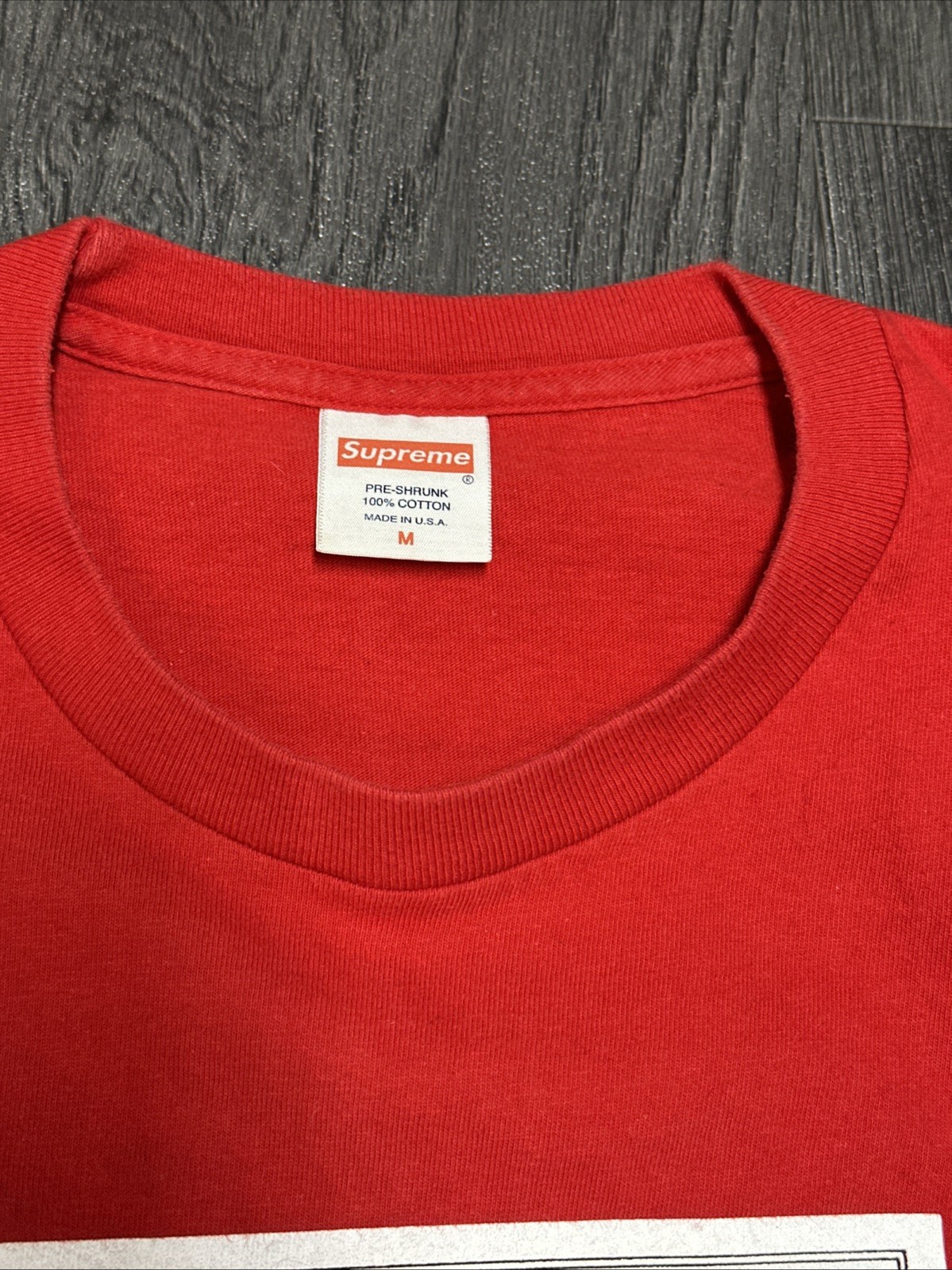 Supreme Chateau Lafite Supreme Tee Men's T-Shirt Size Medium Red FW16 thumbnail 3