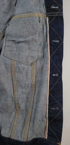 Imogene + Willie Made in USA Selvedge Denim Trucker Jean Jacket Adult S/M image 6