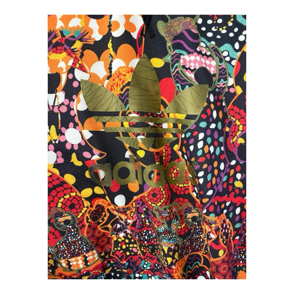 Adidas X Farm Rio Sweatshirt Womens Medium Maracatu Brazilian Trefoil Colorful - Image 3 of 4