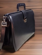Jack Georges Elements Classic Leather Brief Case 4505 New See Notes