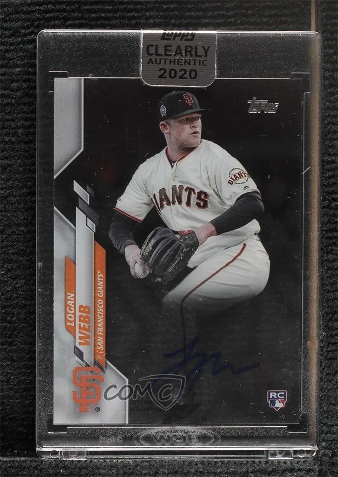 Logan Webb #CCA-LW 2020 Topps Clearly Authentic Baseball Autographs