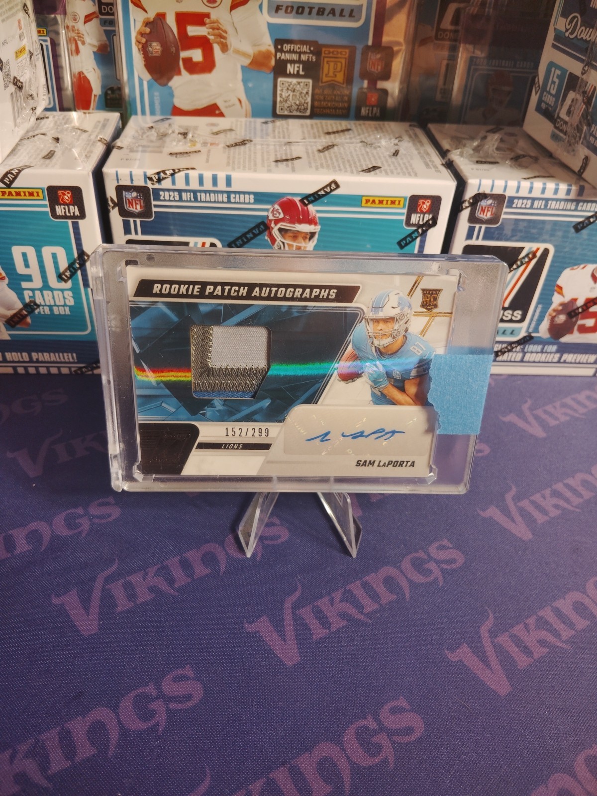 2023 Panini Zenith - Rookie Patch Autographs Sam LaPorta #231 /299 (AU, MEM, RC)