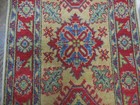 Authentic Kazak Pakistan Handmade Small Rug Wool Craftsmanship 1.10x3.5 Ft — photo 5