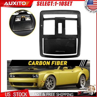 Reading Light Cover Decor Bezel For Dodge Challenger 2010-2019 Carbon Fiber 1-5X