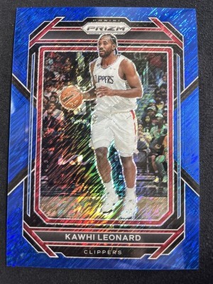 2022-23 Panini Prizm Kawhi Leonard FOTL Blue Shimmer 01/35 #128 First on Print