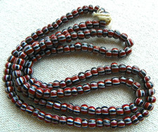 26" Strand of Striped Trade Beads - from Estate