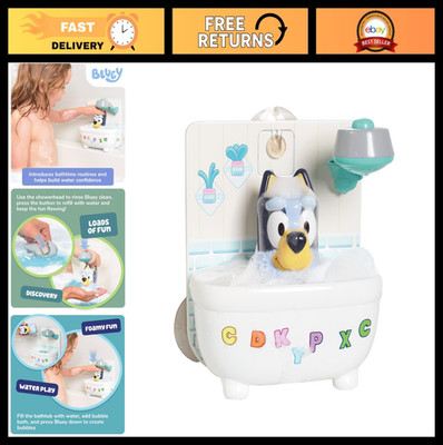 Interactive Bath Toy Set - Create Bubbles with Rinsing Showerhead & Removable To