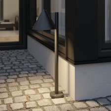 Outdoor Post Light Integrated LED Neutral White Aluminium Plastic Black (H)700mm