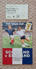 Scotland V England 1989 Programme and ticket