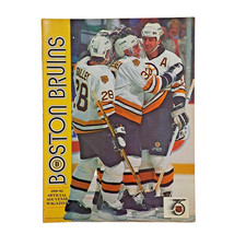 Boston Bruins Magazine NHL 75th Anniv Ray Bourque Janney 1991 