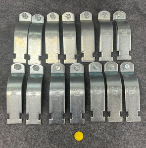 FNL 48888 PIPE CLAMP 3" UNIVERSAL STEEL WIDTH 1-1/4" HEIGHT 2-5/8" LOT OF 14