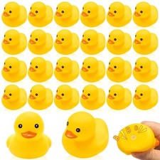 Yellow Mini Rubber Duck Bath Squeaky Rubber Duckies for Kids Cute Rubber Duck