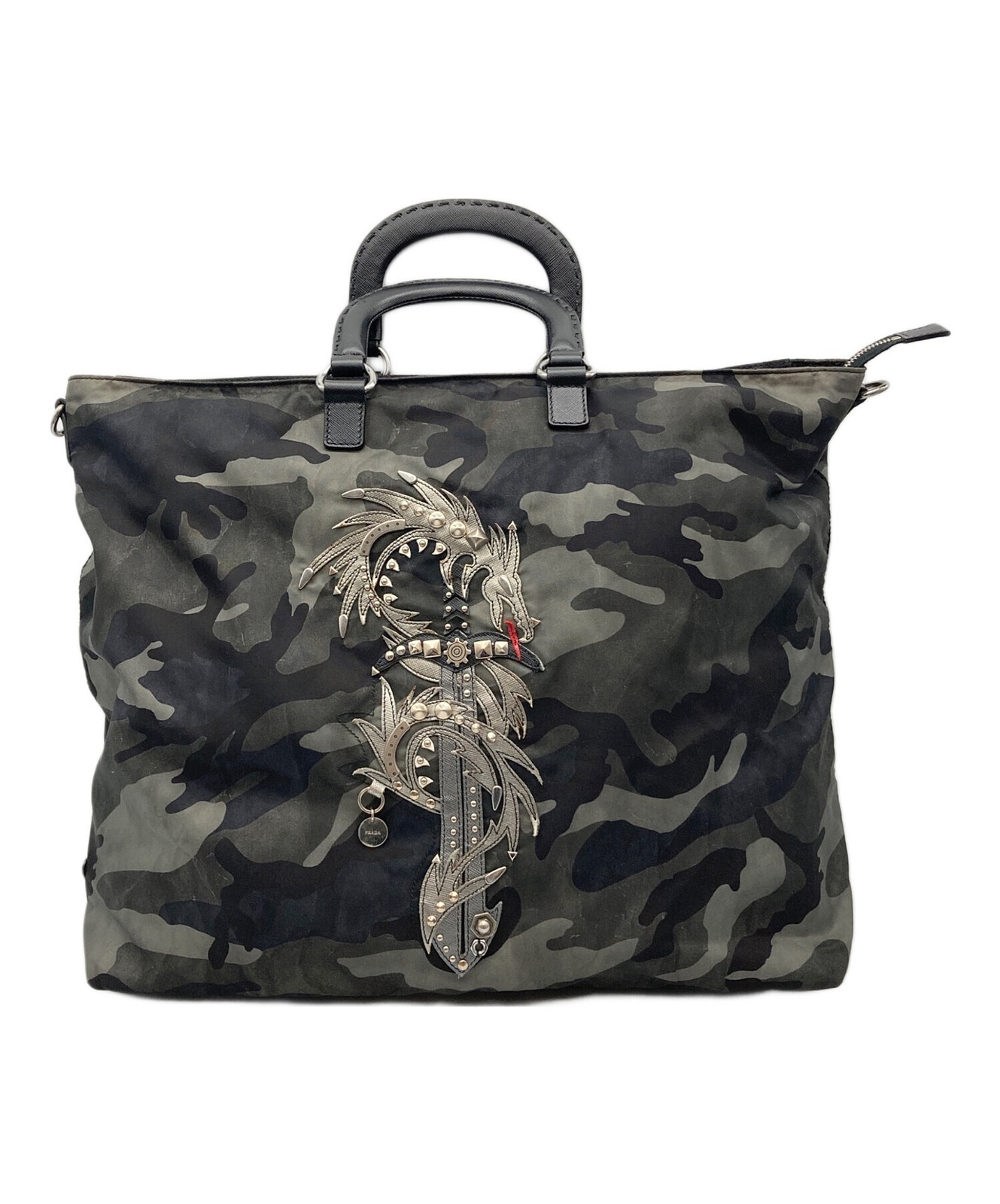 Prada Camouflage Tote Bag Authentic Imported From Japan