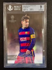 Lionel Messi, Barcelona, 2016 UEFA Topps GOLD 5x7, #2/10, BGS9, Mint, Pop of 1!